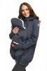 MijaCulture - Maternity jacket warm Hoodie / Pullover for two / for Baby Carriers 4132 Jeans